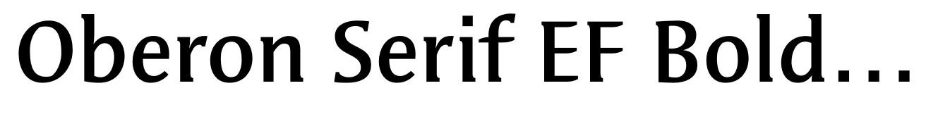 Oberon Serif EF Bold OsF